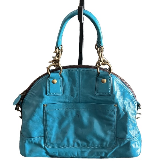 COACH Limited Edition FRANCINE TURQUOISE LEGACY TOTE BAG - Picture 2 of 15
